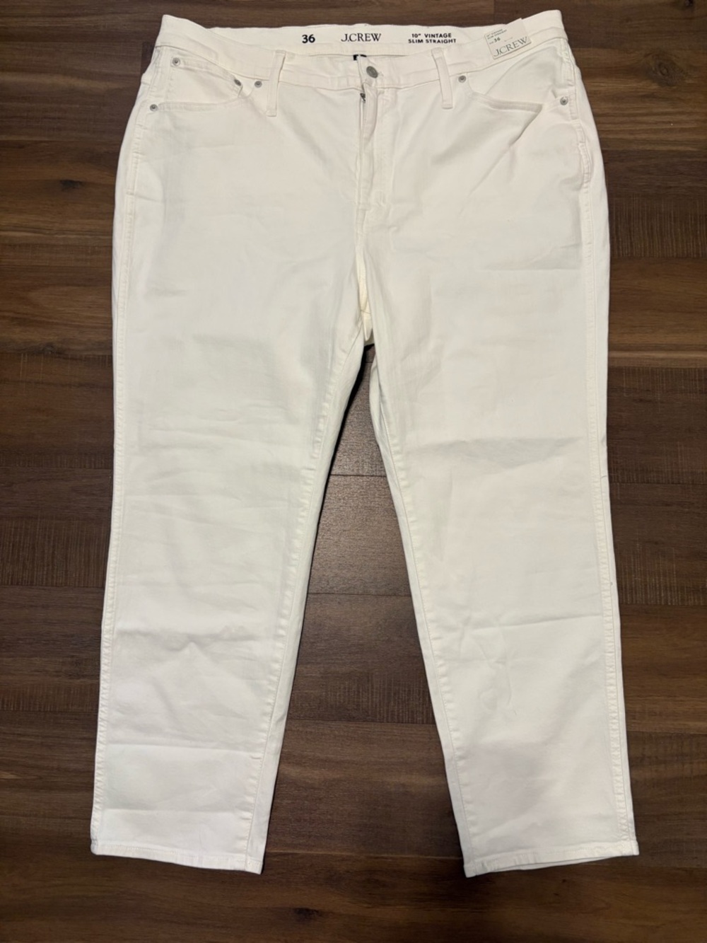 NWT J. Crew White Ankle Slim Jeans